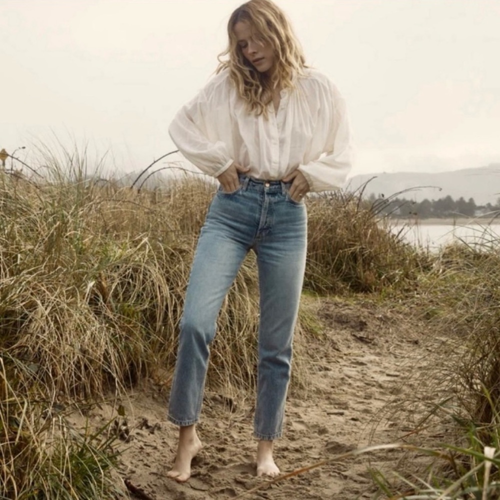 Classic Blue Straight Leg Jeans